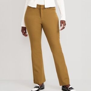 Old Navy High Rise Pixie Flare Pants Bourbon 22